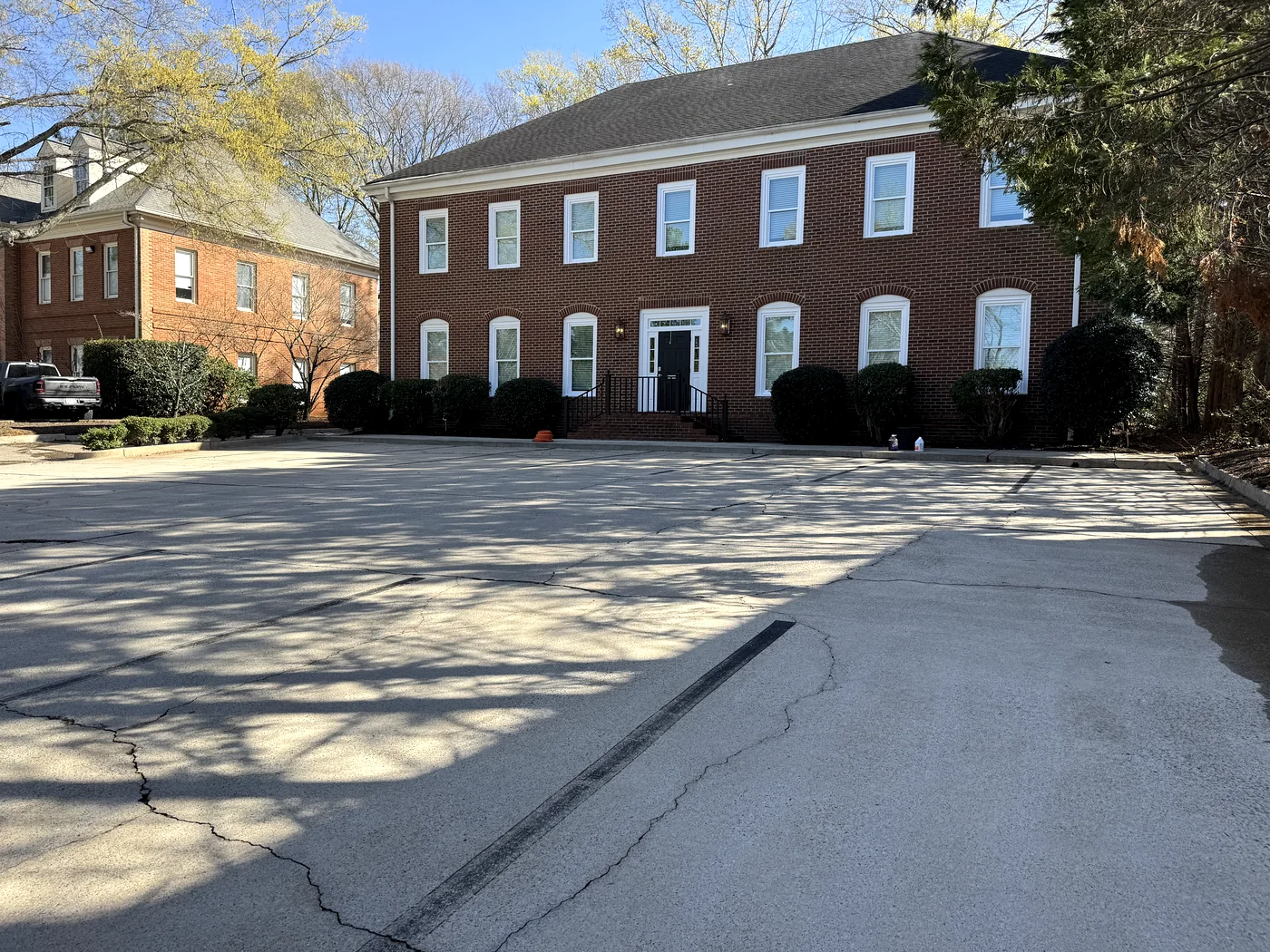 Driveway after pressure wash