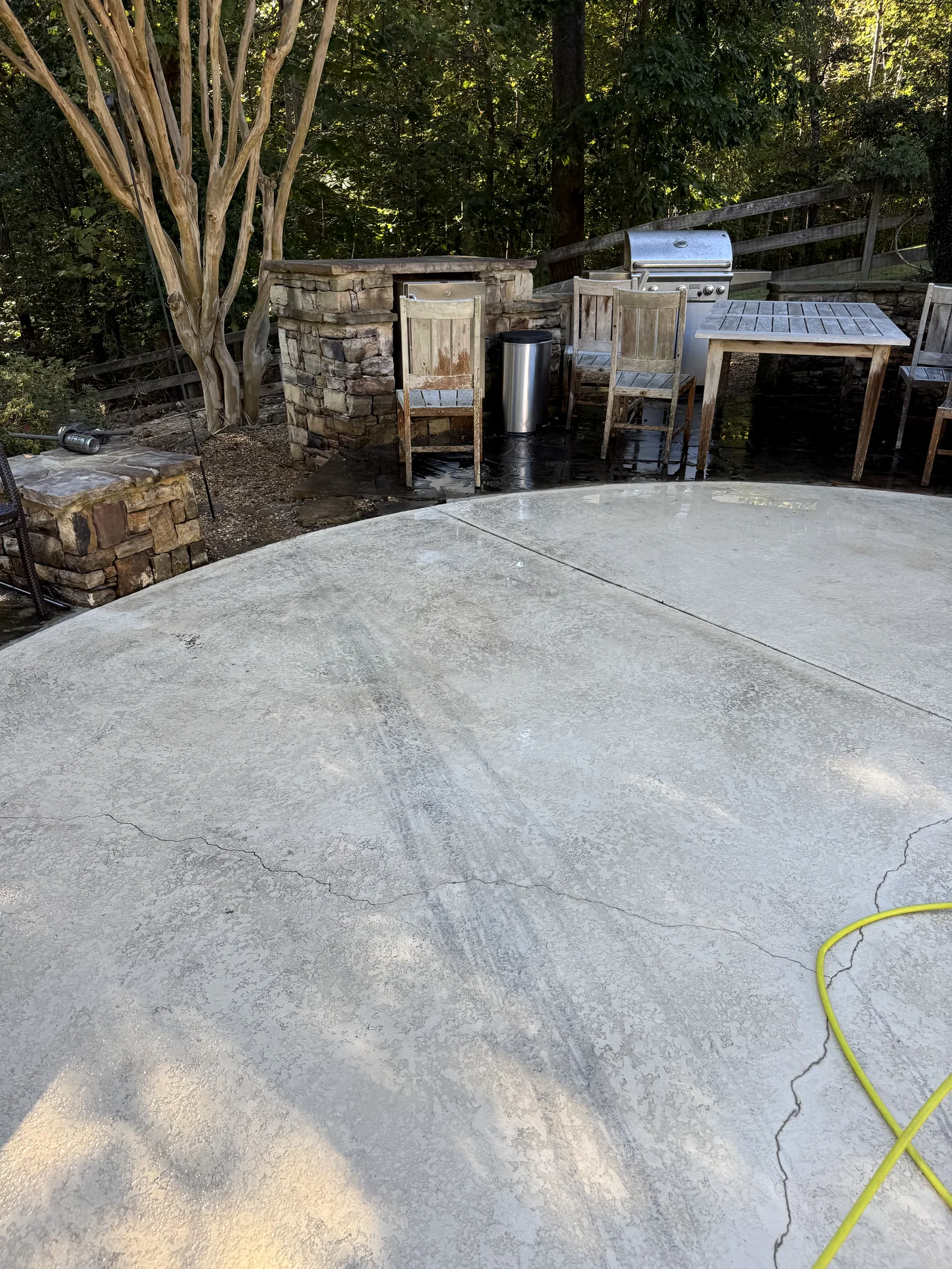 Back patio after restoration